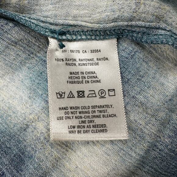 Anthropologie Maeve Top Tunic Womens Small Blue Plaid Calavon Peplum Popover - Picture 5 of 7